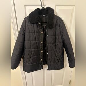 SHEIN Black Textured Jacket